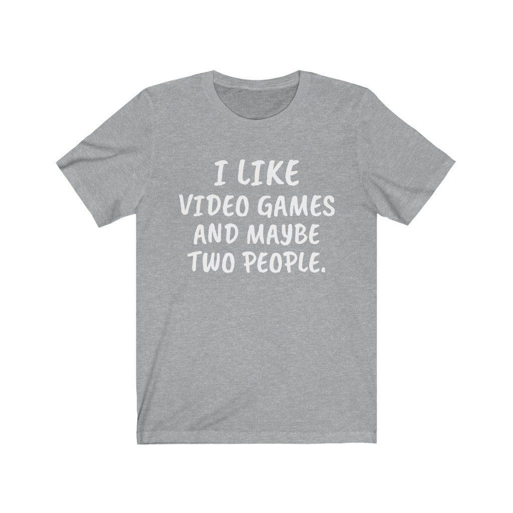 Gamer Funny Gift Idea | Funny T-Shirt for Gamer Athletic Heather T-Shirt Petrova Designs