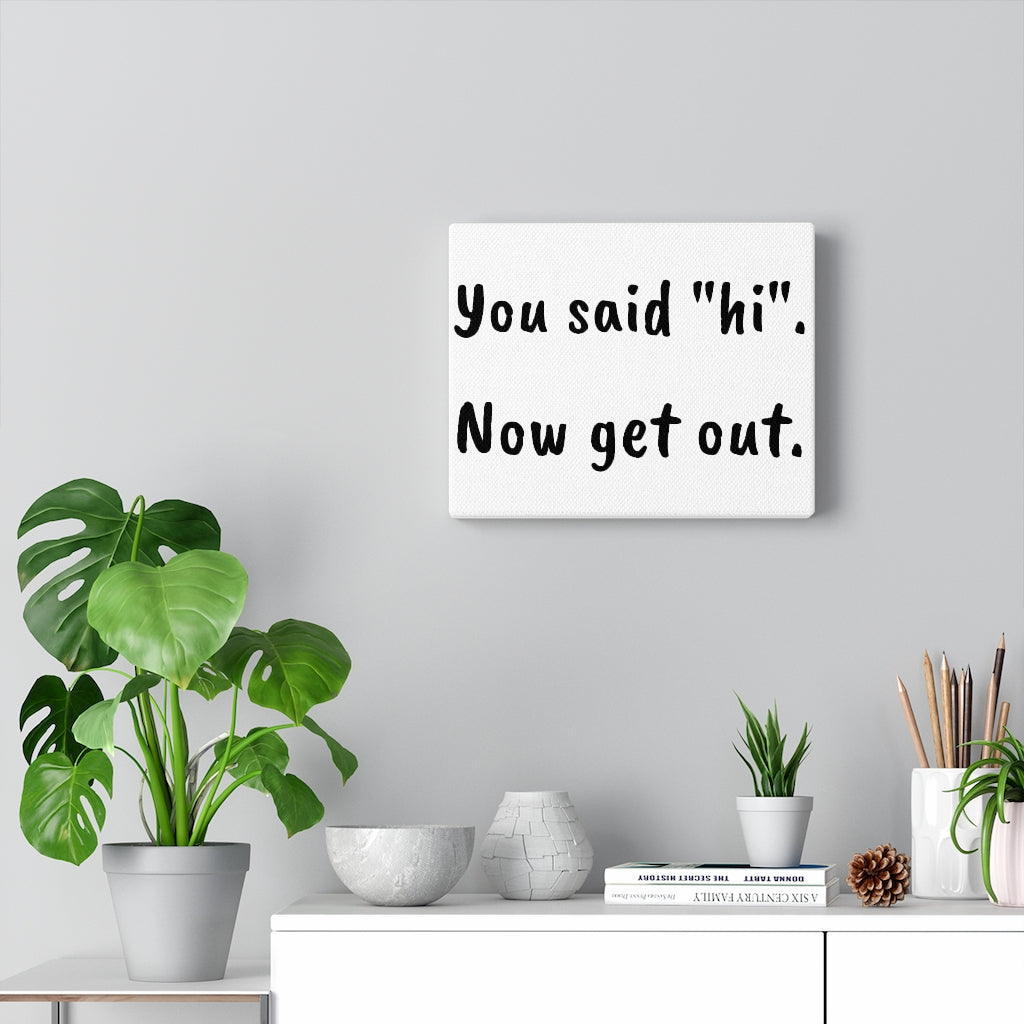 Canvas Funny Wall Décor Canvas Petrova Designs