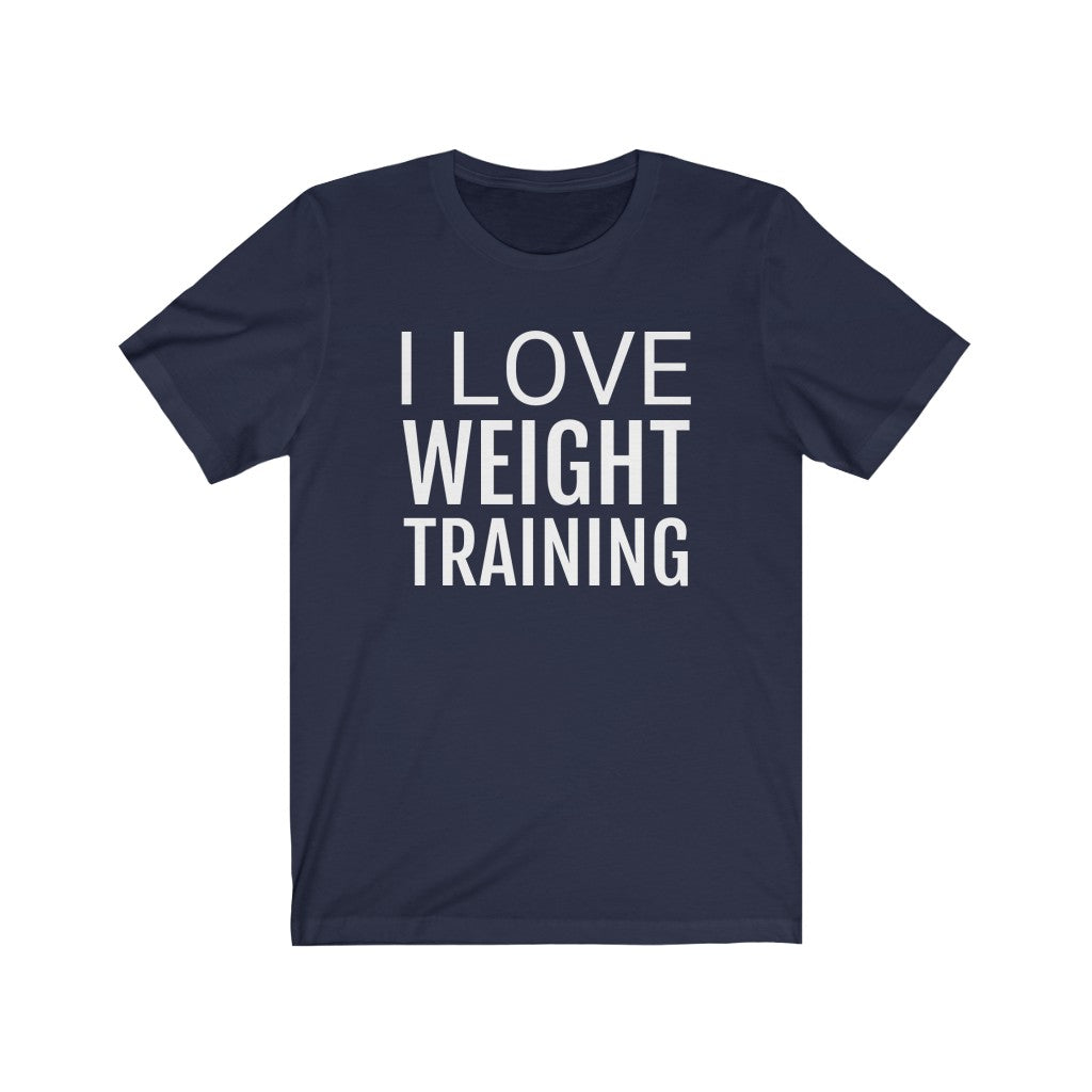 Weightlifting Theme T-Shirt | Fitness Theme Gift Idea Navy T-Shirt Petrova Designs