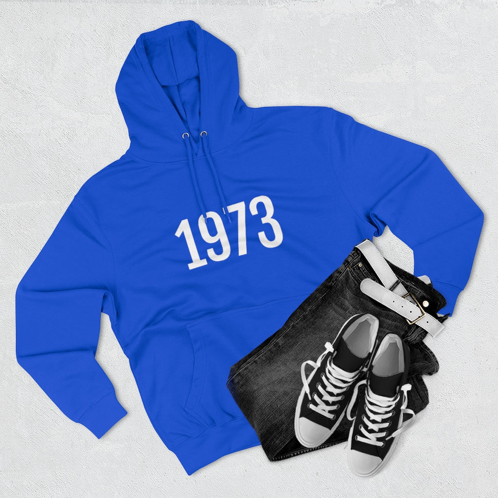 Number 1973 Hoodie | 1973 Sweatshirt with Number On Hoodie Petrova Designs