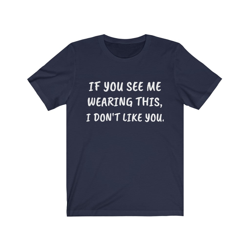 Funny T-Shirt | Humorous Tee Navy T-Shirt Petrova Designs