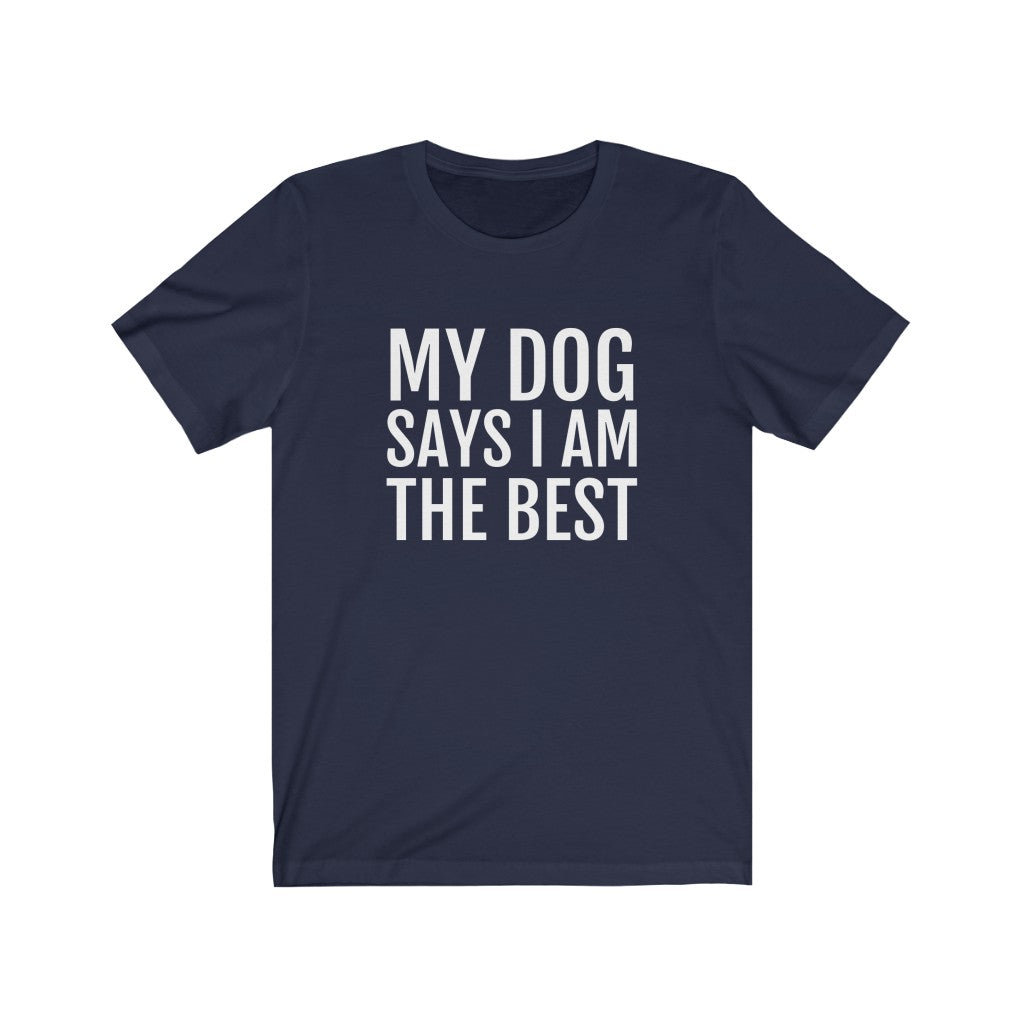 Funny Dog Tee For Dog Lovers Navy T-Shirt Petrova Designs