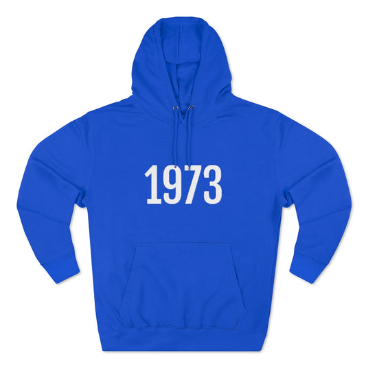 Royal Blue Hoodie Hoodie with Numerology Numbers for Numerological Sweatshirt Outfit with Year 1973 Petrova Designs