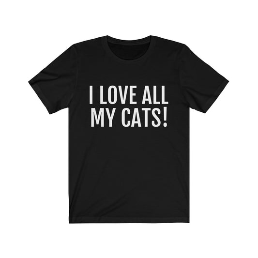 Cat Owner Funny Tee | Cat Mom Dad Funny Gift Ideas Black T-Shirt Petrova Designs