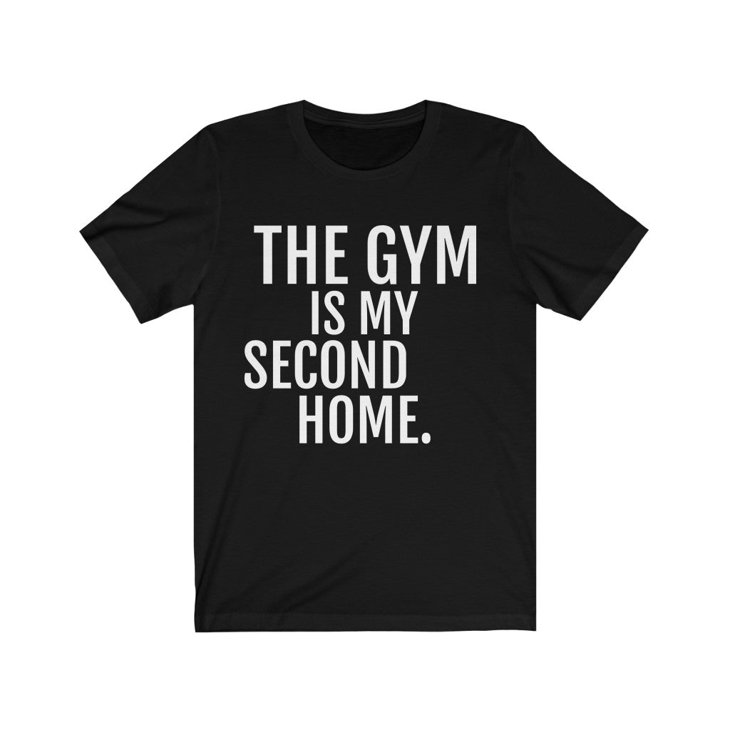 Gym Lover Gift Idea | Gym Theme T-Shirt Black T-Shirt Petrova Designs