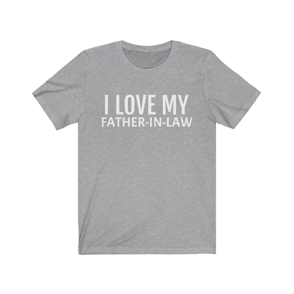 Father-In-law Tee | Father-In-law Gift Idea | For Dad Athletic Heather T-Shirt Petrova Designs