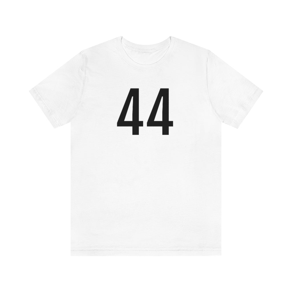 T-Shirt with Number 44 On | Numbered Tee White T-Shirt Petrova Designs