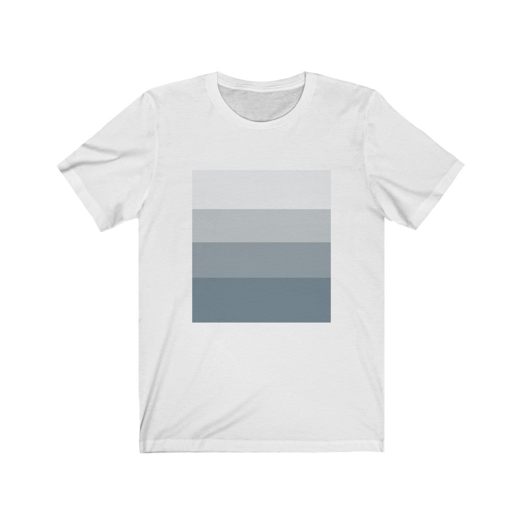 White T-Shirt Tshirt Design Gift for Friend and Family Short Sleeved Shirt Geometric Design Petrova Designs