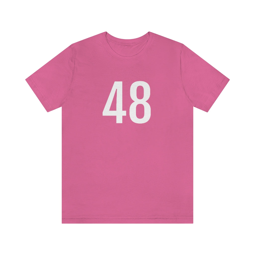 Charity Pink T-Shirt Tshirt Numerology Numbers Gift for Friends and Family Short Sleeve T Shirt Petrova Designs