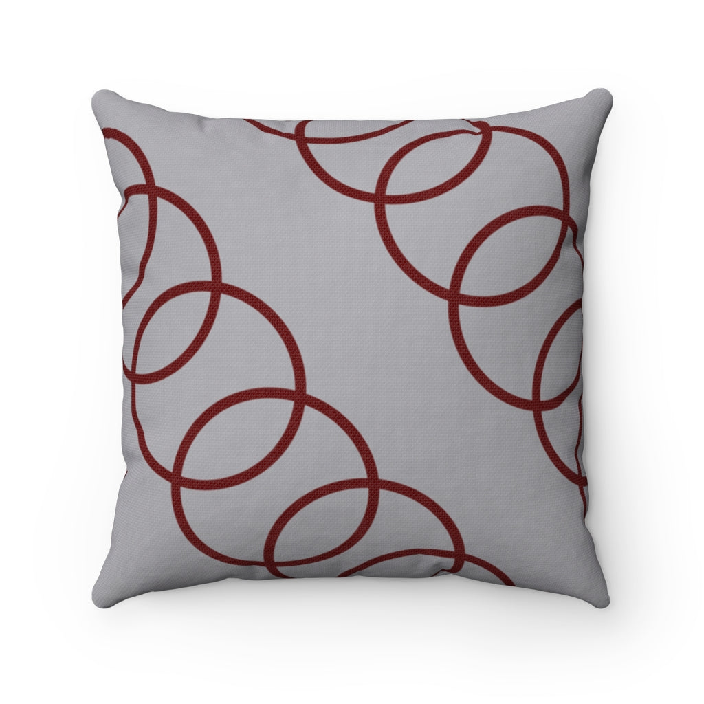 All Over Print AOP Armchair Bed Bed Pillows Bedding Bedroom Birthday Gift Concealed Zipper Contemporary Design Cushion Decor Double sided Double-Sided Print geometric Gray Pillow Gray Pillows High-Quality Construction Home & Living Home Decor Housewarming Gift Indoor Interior Design Living Room Modern Style Pillows Pillows & Covers polyester Polyester Pillow Pop of Color Red Circles Sofa Sofa Pillows Stylish Comfort Throw Pillow For Couch Throw Pillows Unique Design Versatile Accent Vibrant Deco Zipped
