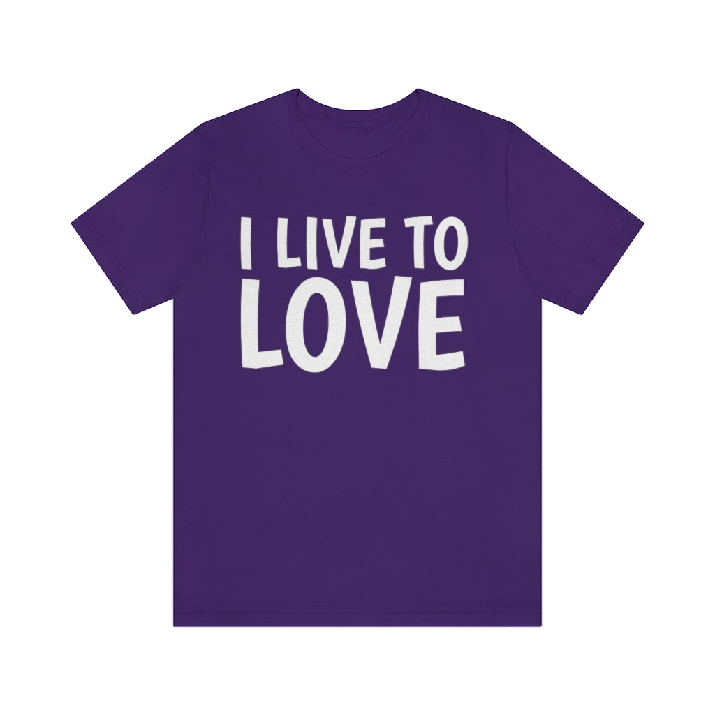 Love Quotes T-Shirt | Inspiring Apparel Team Purple T-Shirt Petrova Designs