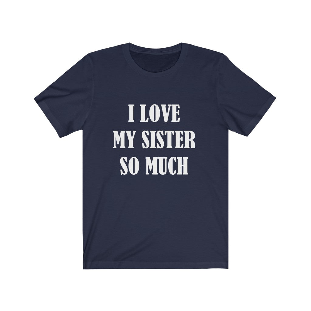 Sibling T-Shirt | For Sister or Brother | Sisterhood Navy T-Shirt Petrova Designs
