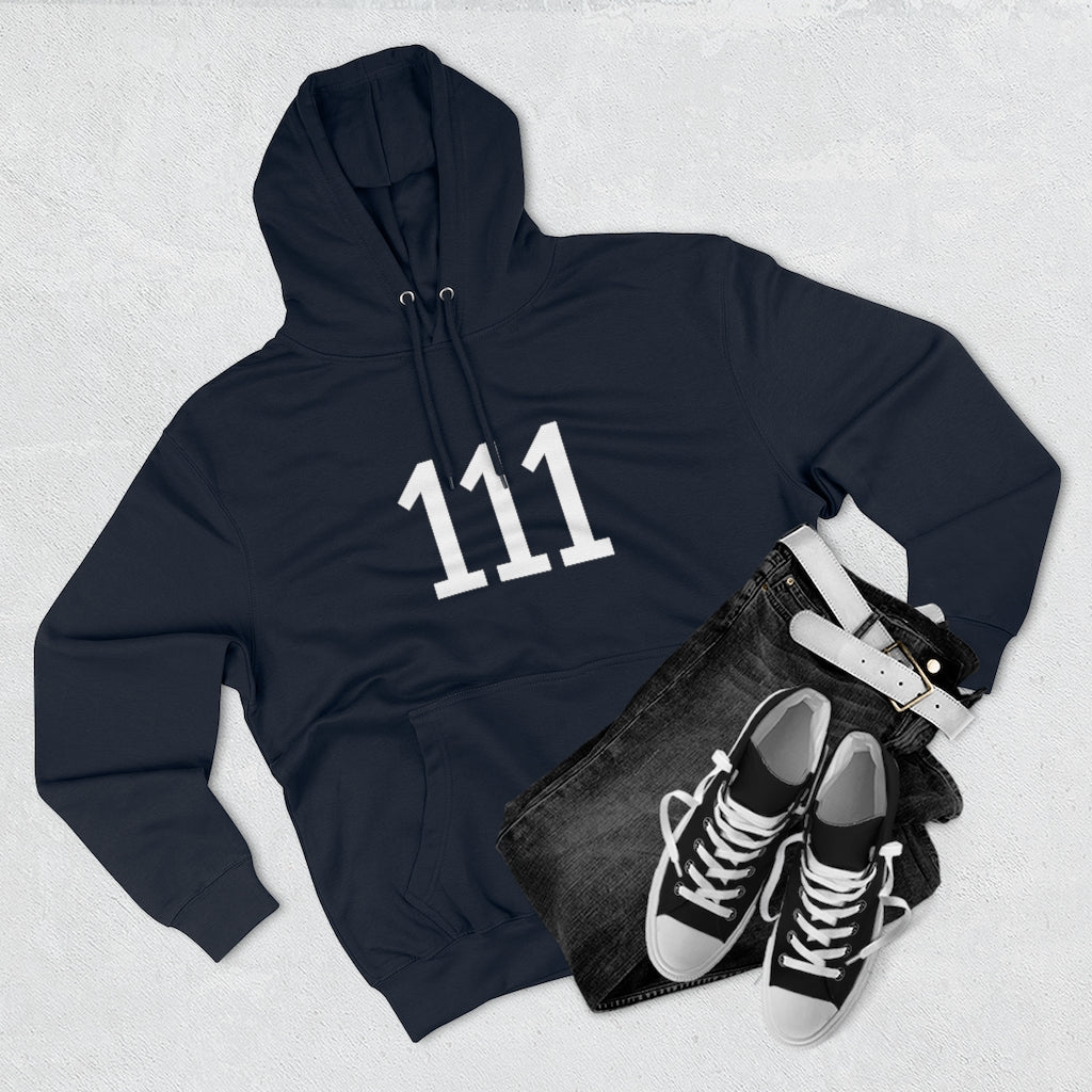 Number 111 hoodie | 111 Pullover | 111 Sweatshirt Hoodie angel number comfy hoodie Cotton Crew neck DTG hooded top Men's Clothing Mother’s Day promotion number numbers on numerology numerology gifts pullover Regular fit sweater pullover sweatshirt T-shirts tshirts gift ideas Unisex Women's Clothing