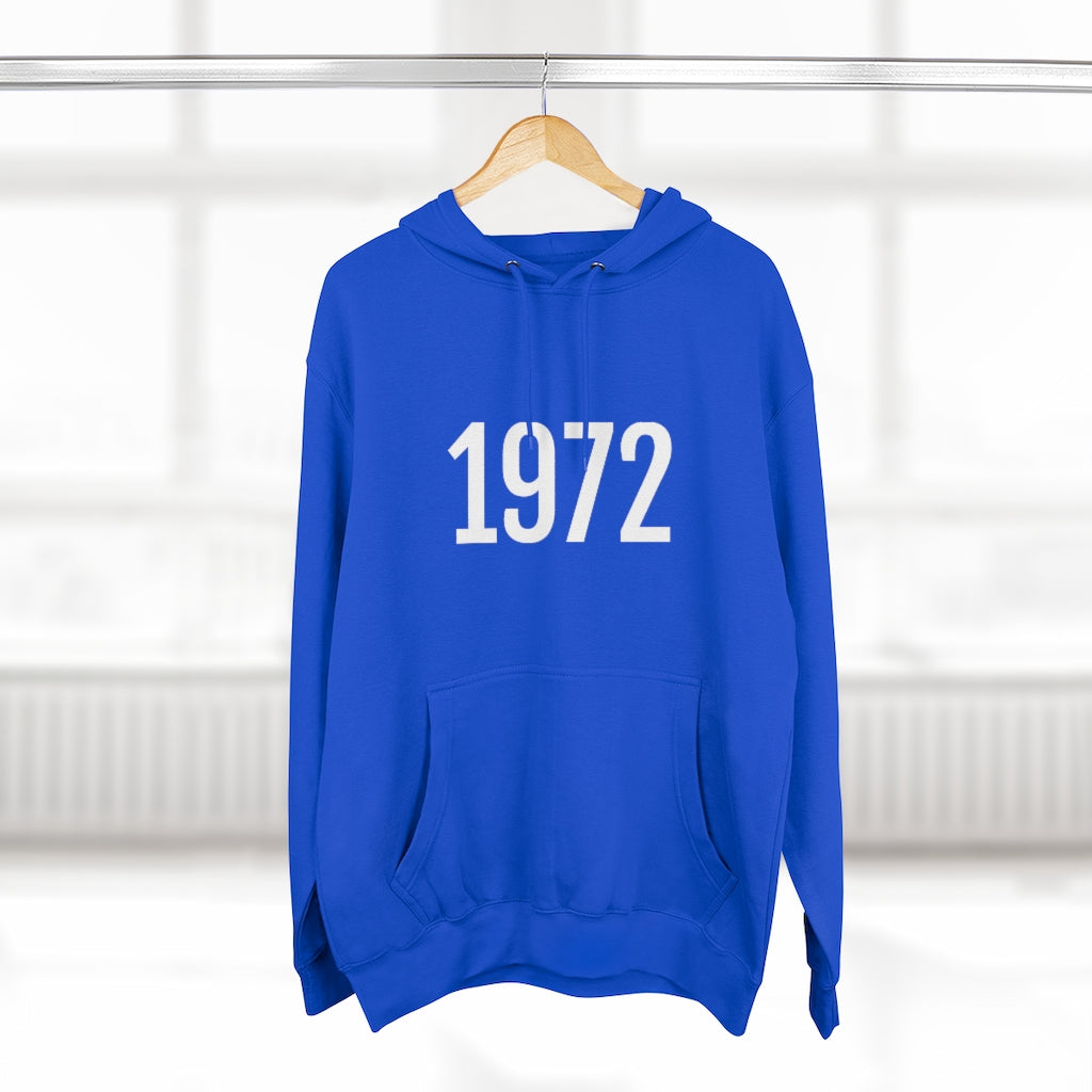 Number 1972 Hoodie | 1972 Sweatshirt with Number On Hoodie Petrova Designs