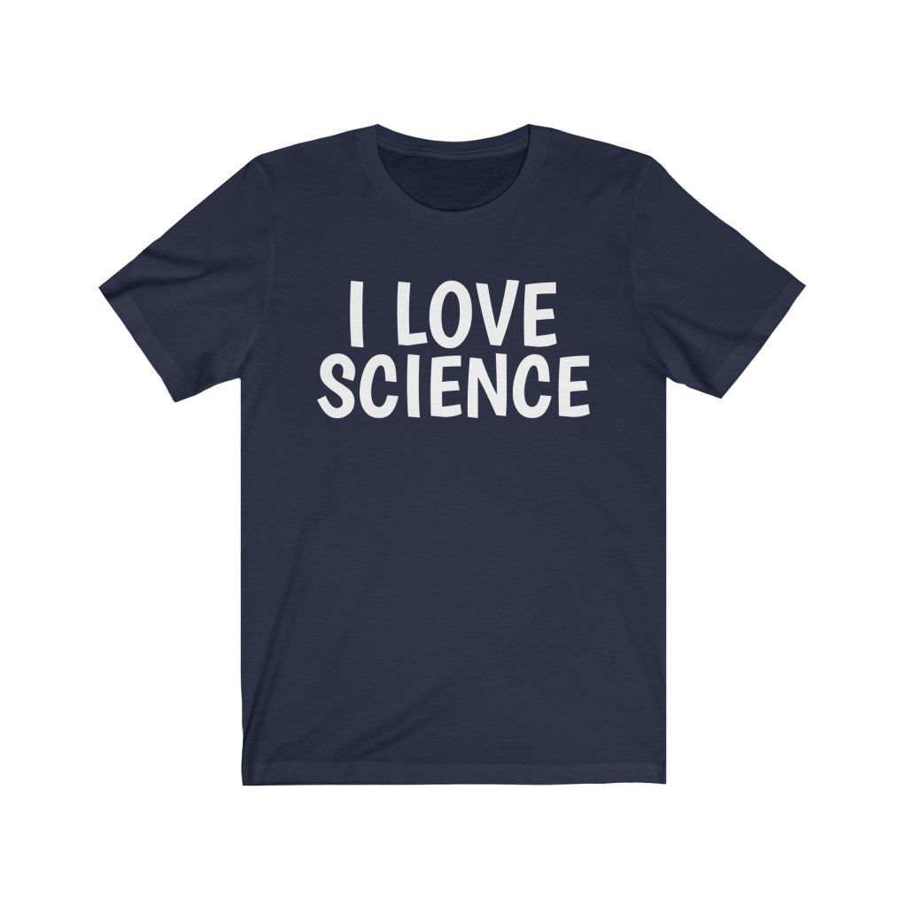 Science Theme T-Shirt | Science Lover Gift Idea Navy T-Shirt Petrova Designs
