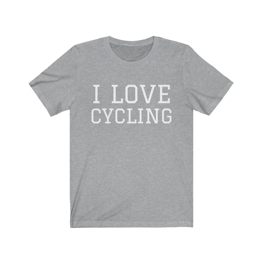 Cyclist T-Shirt | Cycling Hobby Tee Athletic Heather T-Shirt Petrova Designs