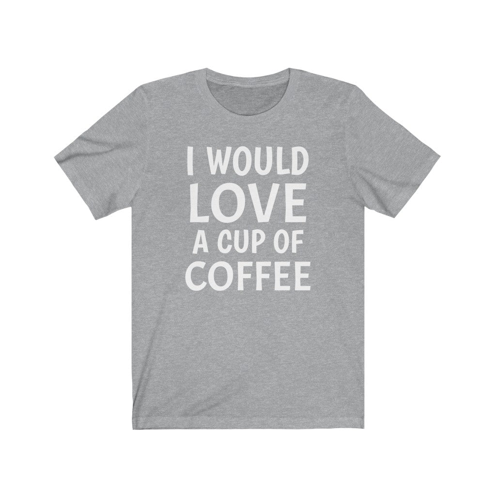 Coffee Lover Tee | Caffeine Enthusiast Gift Idea Athletic Heather T-Shirt Petrova Designs
