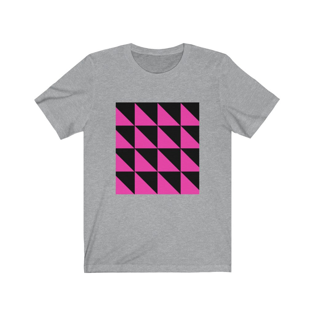 Athletic Heather T-Shirt Tshirt Design Gift for Friend and Family Short Sleeved Shirt Geometrical Shapes Petrova Designs