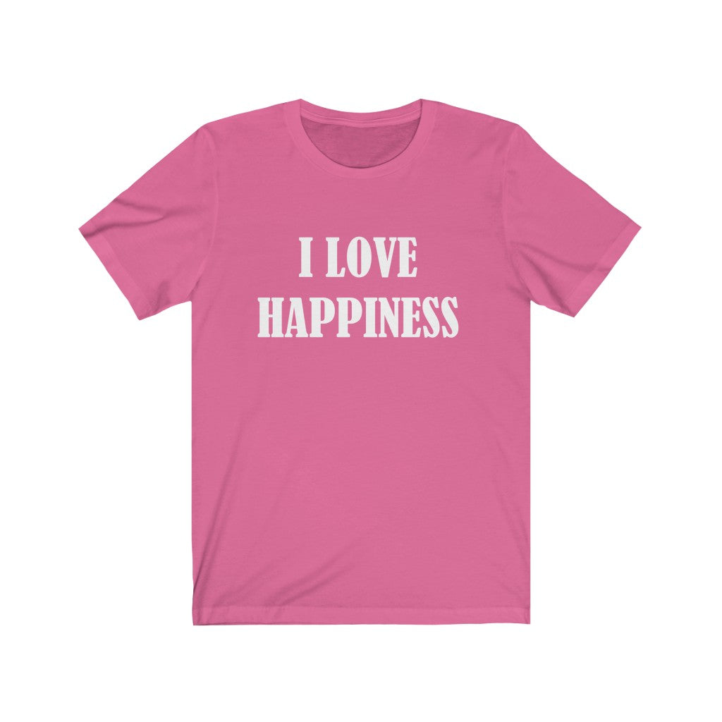 Happiness T-Shirt | Happy Apparel Charity Pink T-Shirt Petrova Designs