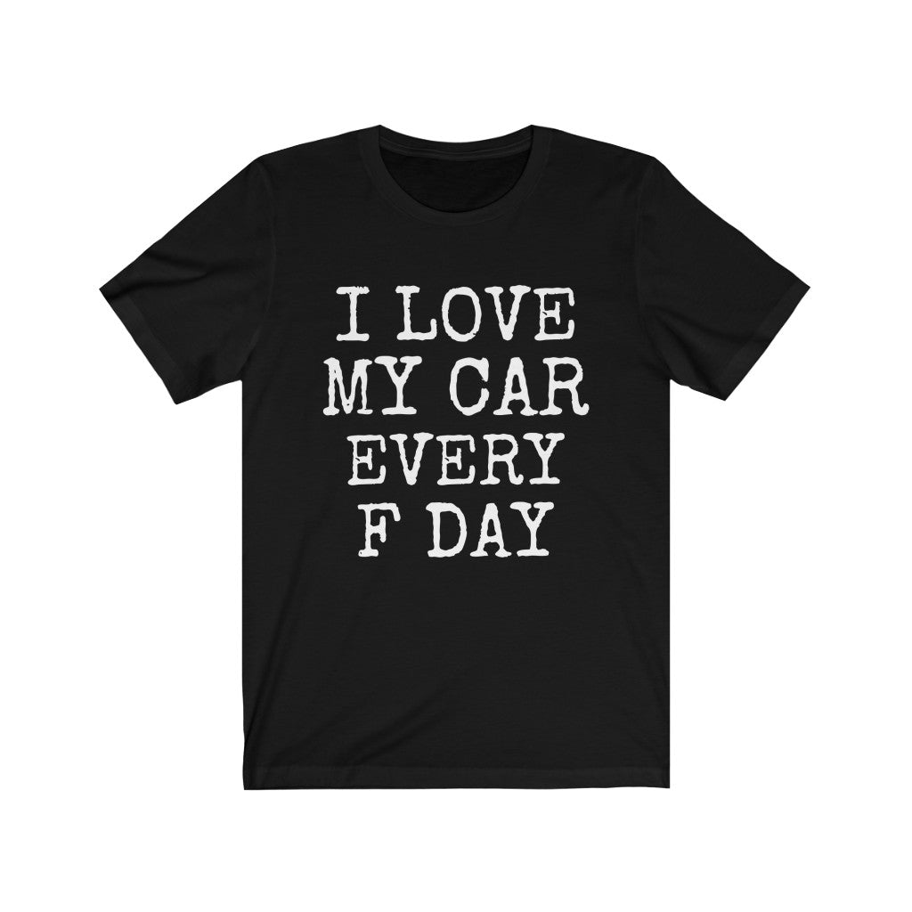 Car Lover T-Shirt | Gift Idea for Cars Enthusiasts Black T-Shirt Petrova Designs