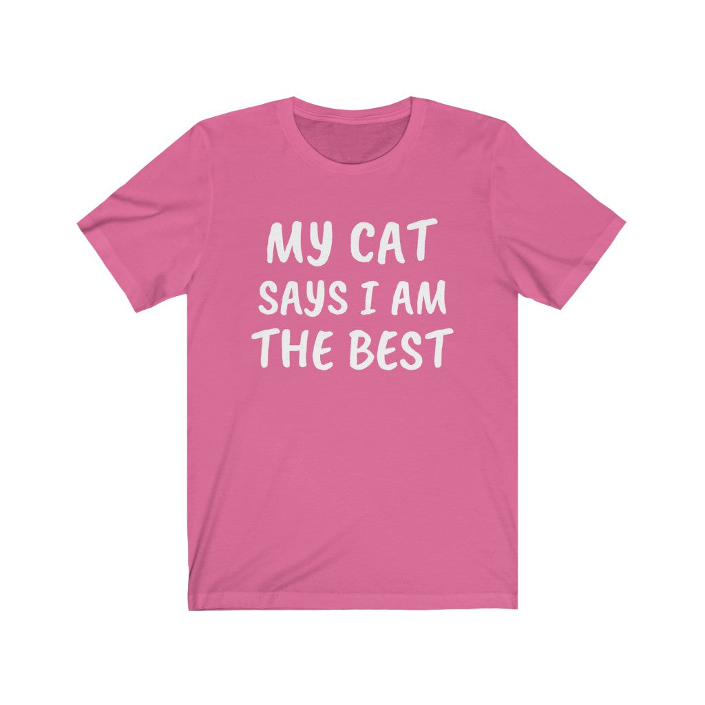 Funny Cat Tee For Cat Lovers Charity Pink T-Shirt Petrova Designs