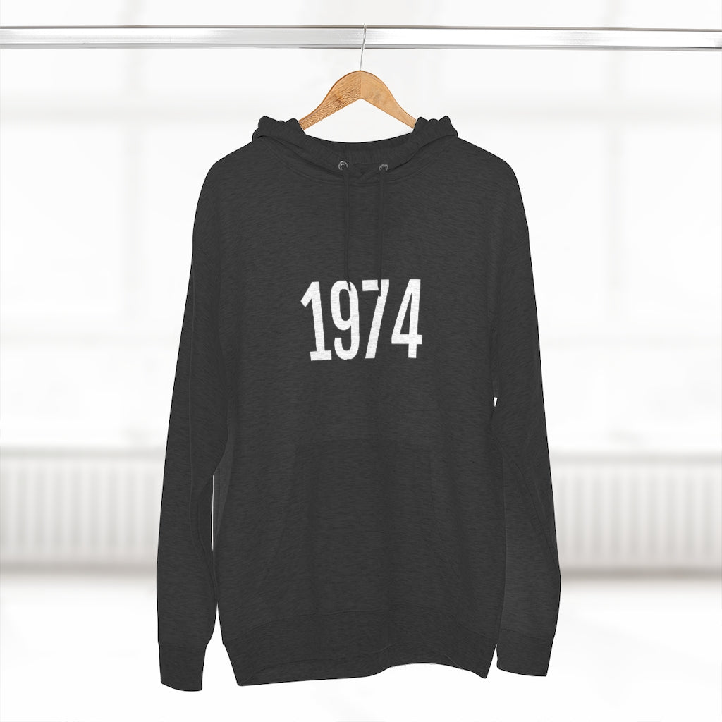 Number 1974 Hoodie | 1974 Sweatshirt with Number On Hoodie Petrova Designs
