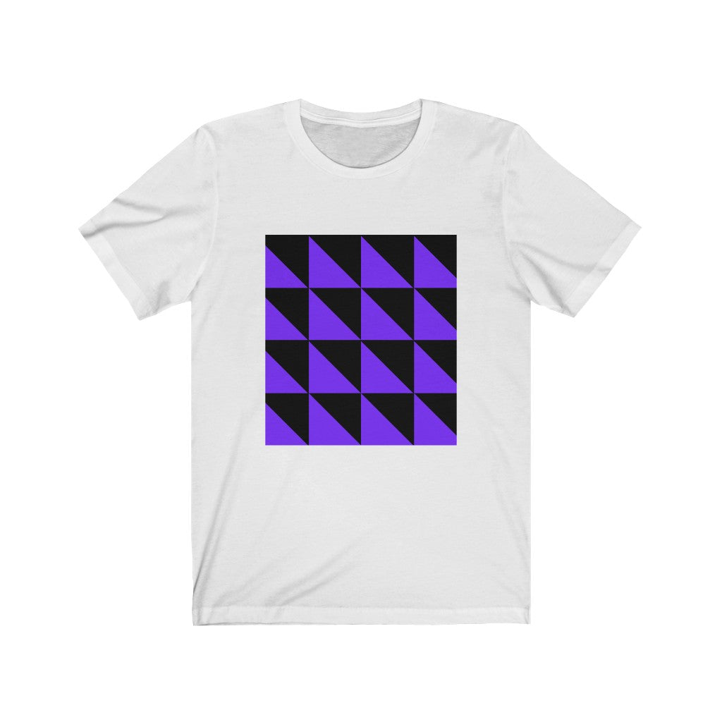 White T-Shirt Tshirt Design Gift for Friend and Family Short Sleeved Shirt Geometric Forms Petrova Designs