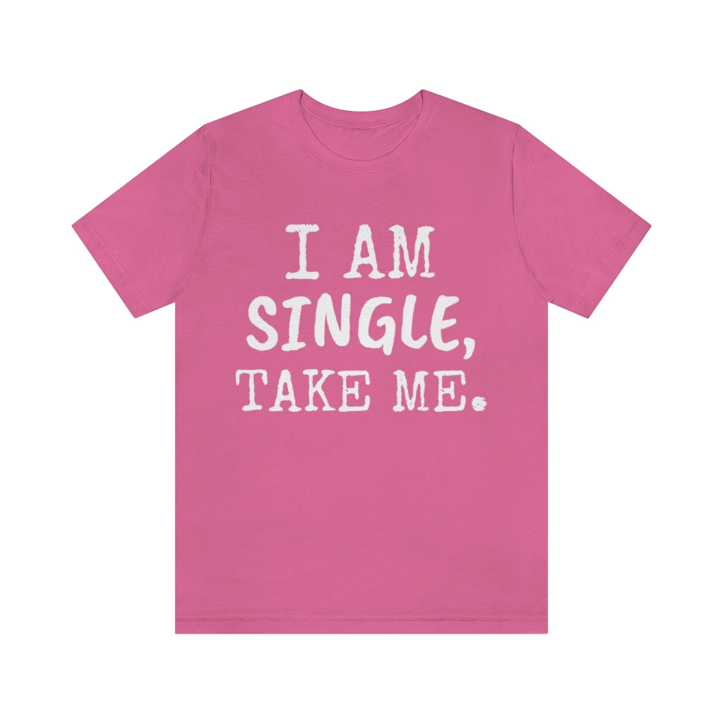 T-Shirt for Single Person | Singles' Gift Idea | Divorced Tee Charity Pink T-Shirt Petrova Designs