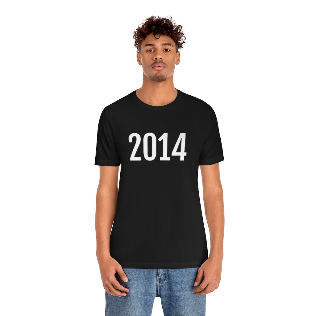 T-Shirt with Number 2014 On | Numbered Tee T-Shirt Petrova Designs