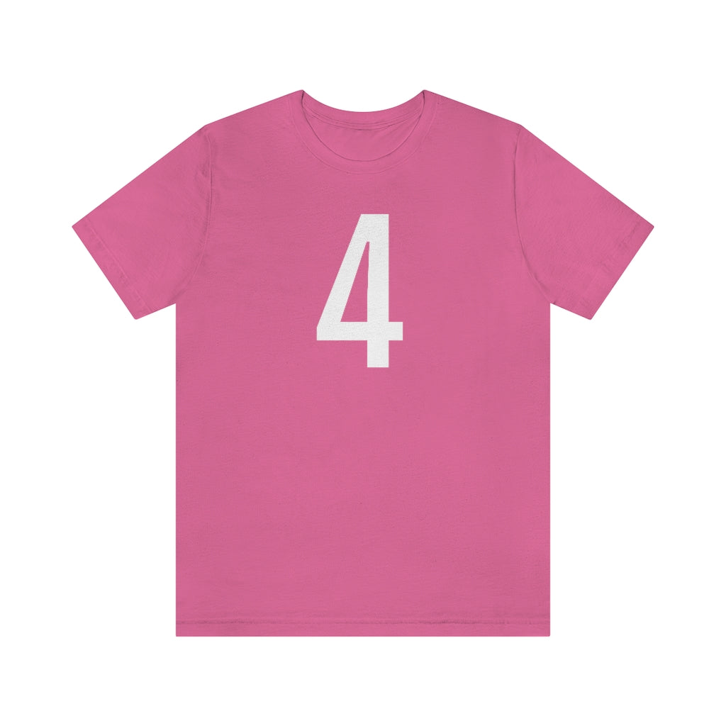 Charity Pink T-Shirt Tshirt Design Numbered Short Sleeved Shirt Gift for Friend and Family Petrova Designs