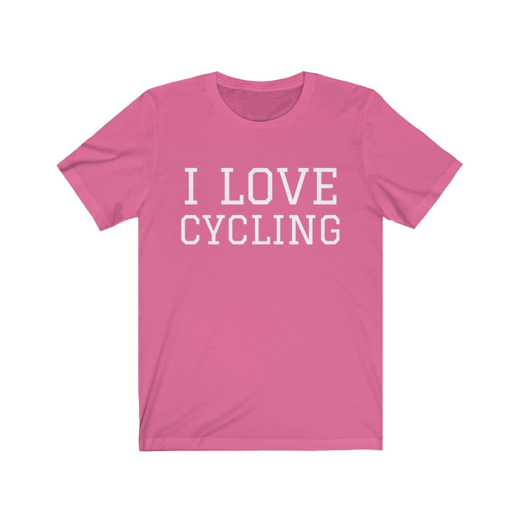 Cyclist T-Shirt | Cycling Hobby Tee Charity Pink T-Shirt Petrova Designs