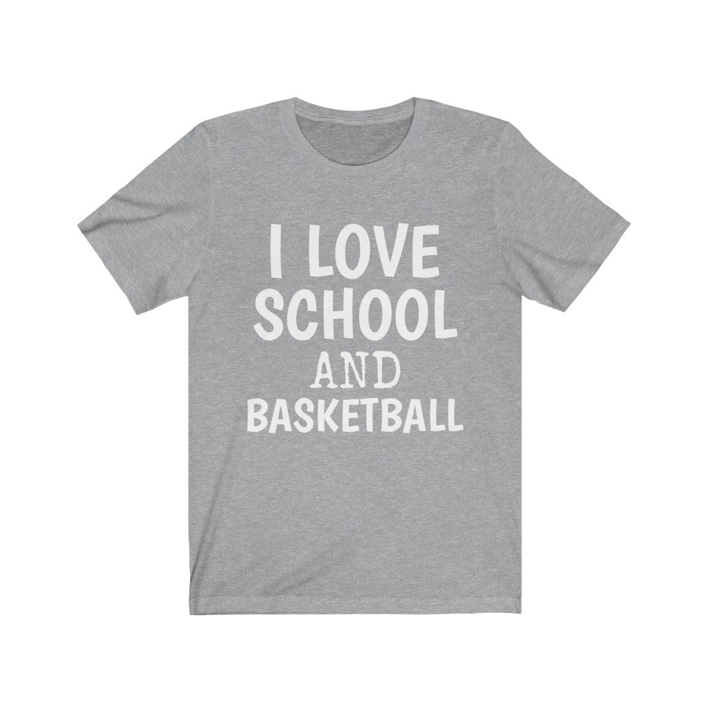 Basketball Hobby T-Shirt | Back To School Athletic Heather T-Shirt Petrova Designs