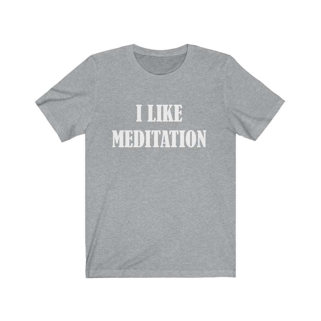 Meditation T-Shirt | For Yoga and Meditation Hobby Athletic Heather T-Shirt Petrova Designs