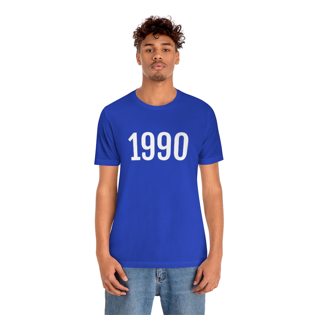 T-Shirt with Number 1990 On | Numbered Tee T-Shirt Petrova Designs