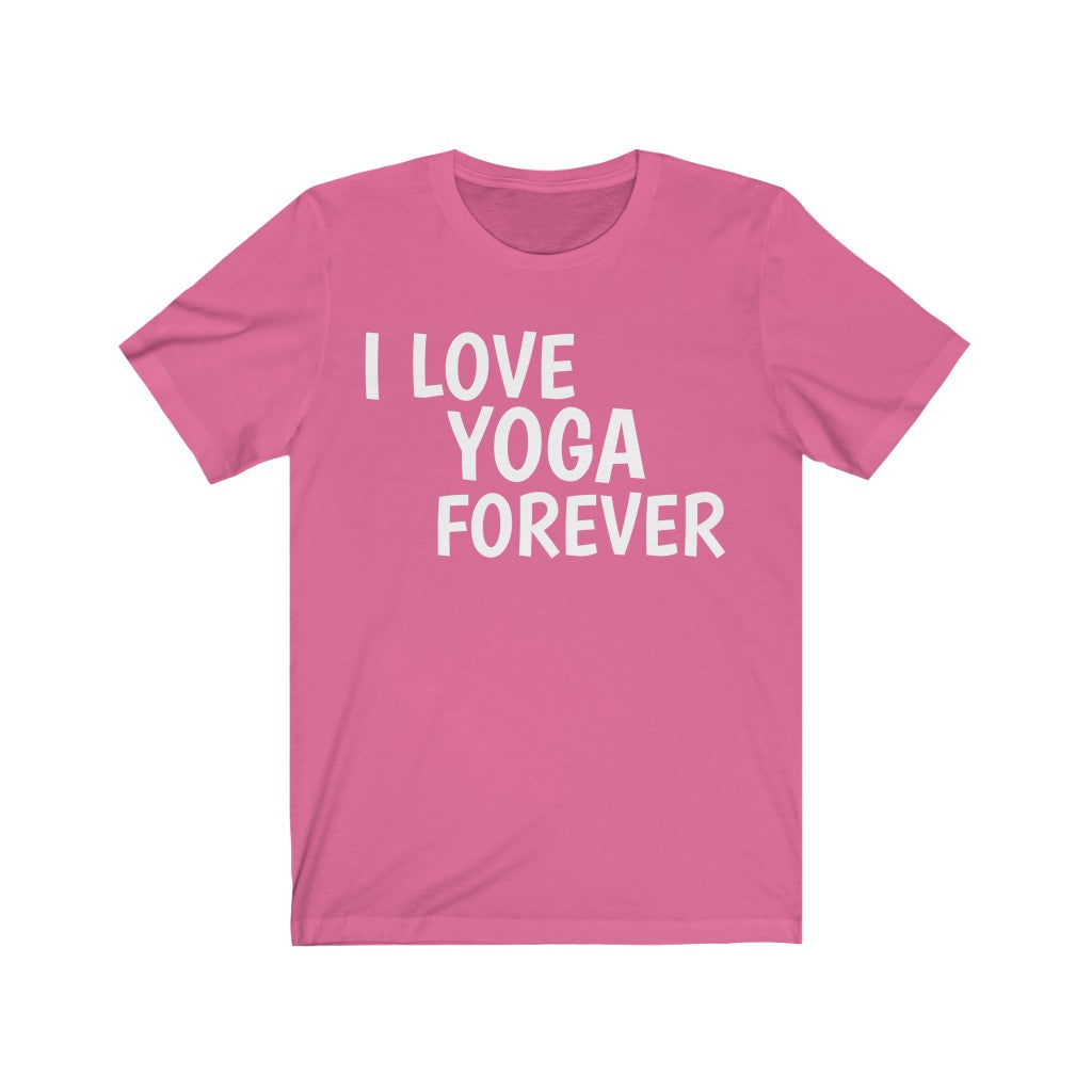Yoga Theme T-Shirt | Yogism Gift Idea for Yoga Lovers Charity Pink T-Shirt Petrova Designs