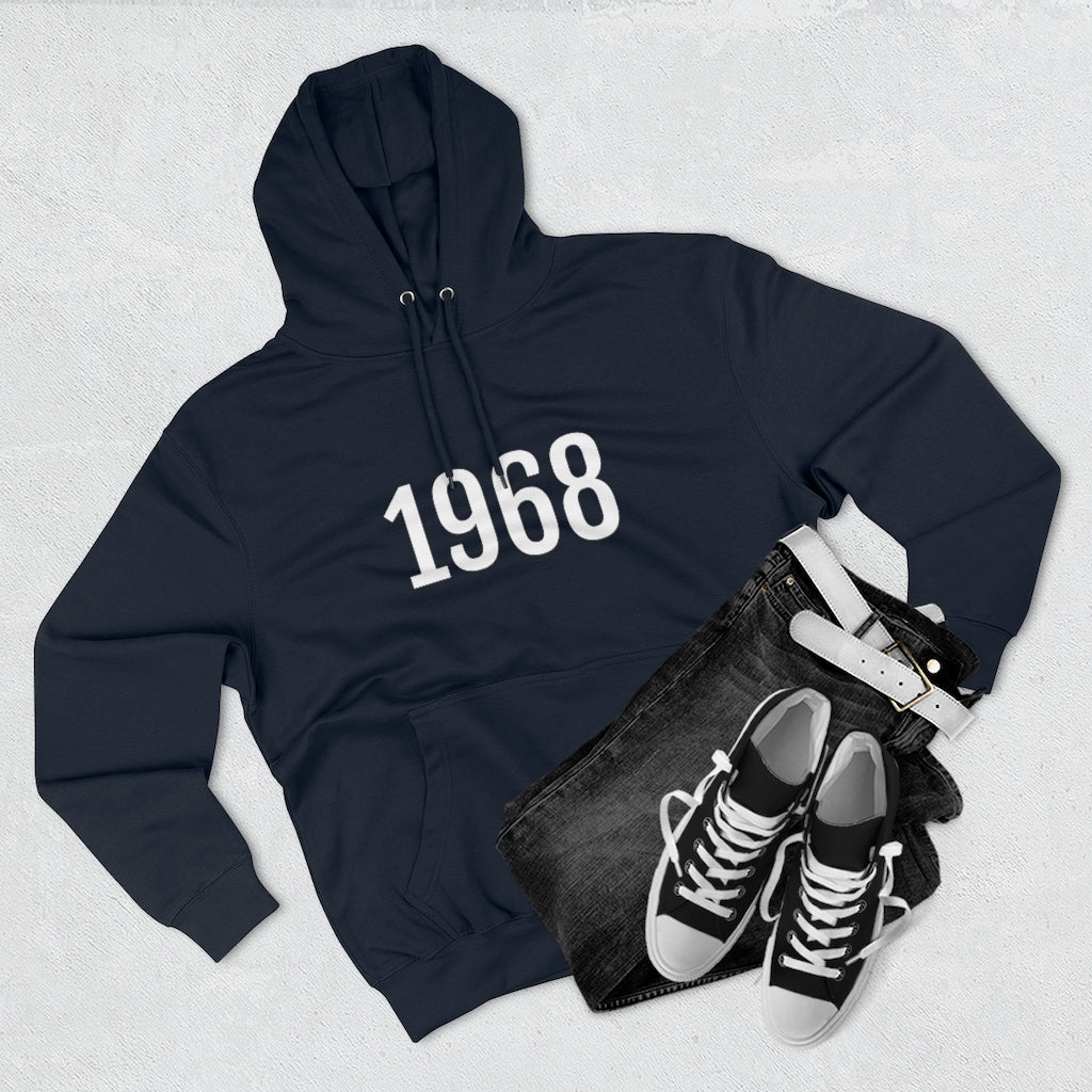 Number 1968 Hoodie | 1968 Sweatshirt with Number On Hoodie Petrova Designs