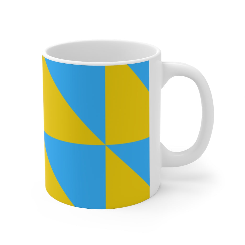 Geometric Pattern Coffee Mug | Ceramic 11oz Mug Petrova Designs