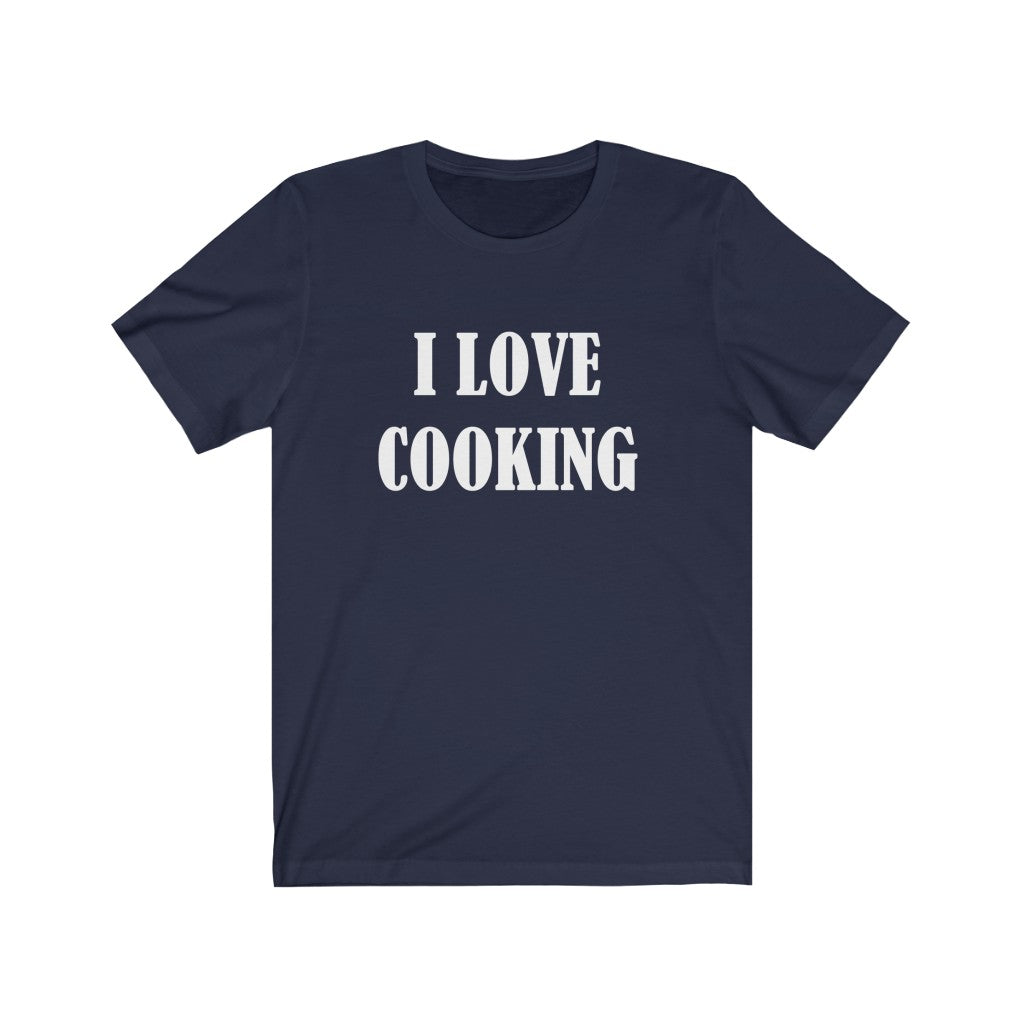 Cooking Hobby T-Shirt for Chefs Navy T-Shirt Petrova Designs