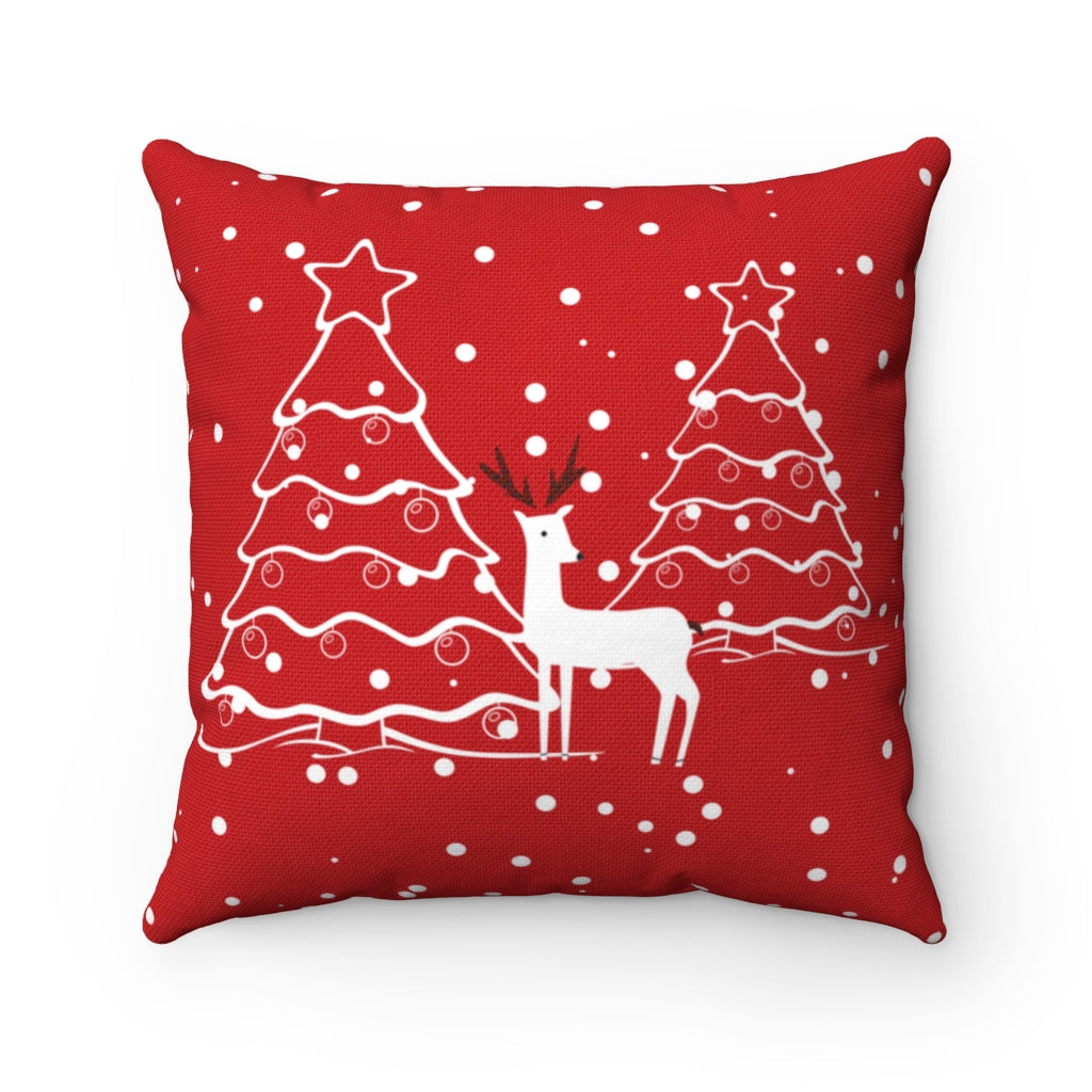 All Over Print AOP Bed Bed Pillows Bedding Christmas Christmas Ambiance Christmas Decor Christmas Gift Christmas Magic Christmas Tree Graphics Cozy Christmas Cushion Decor Deer Graphics Double sided Festive Atmosphere Festive Home Decor Holiday Cheer Holiday Pillow Holiday Season Home & Living Home Decoration Indoor Petrova Designs Pillows Pillows & Covers polyester Red Pillows Red Throw Pillow Seasonal Decor Sofa Pillows Throw Pillow For Couch Throw Pillows Zipped PetrovaDesigns Petrova Designs