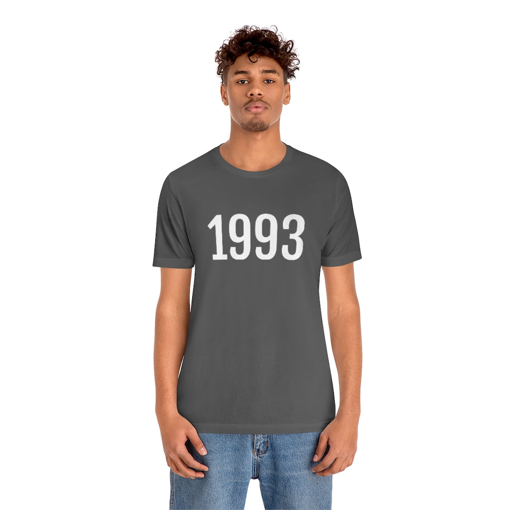 T-Shirt with Number 1993 On | Numbered Tee T-Shirt Petrova Designs