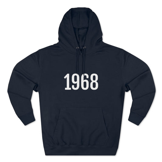 Navy Hoodie Hoodie with Numerology Numbers for Numerological Sweatshirt Outfit with Year 1968 Petrova Designs