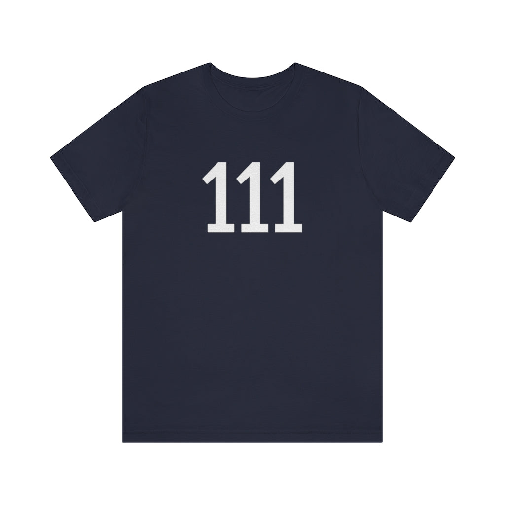 Navy T-Shirt Tshirt Numerology Numbers Gift for Friends and Family Short Sleeve T Shirt with Angel Number Petrova Designs