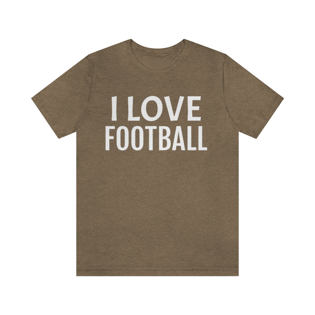 Football Theme T-Shirt | Soccer Lover Gift Idea Heather Olive T-Shirt Petrova Designs