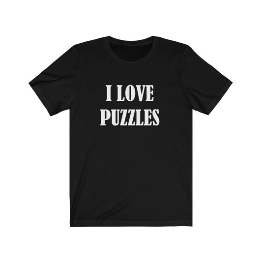 Puzzles T-Shirt for Puzzles Lovers Black T-Shirt Petrova Designs