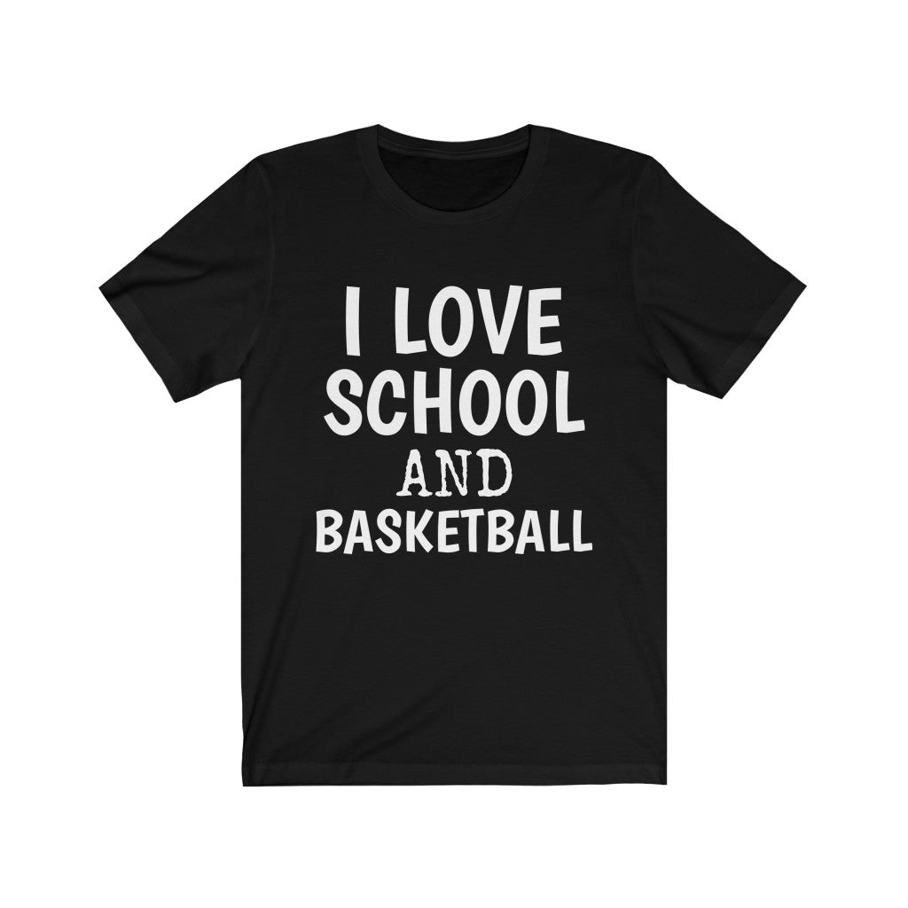 Basketball Hobby T-Shirt | Back To School Black T-Shirt Petrova Designs
