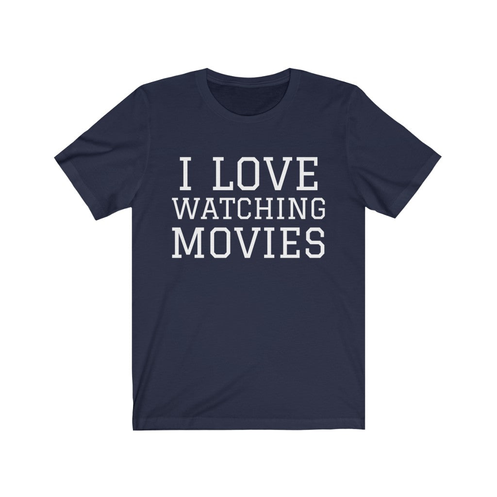 Cinephile T-Shirt | Movies Enthusiast Gifts Navy T-Shirt Petrova Designs