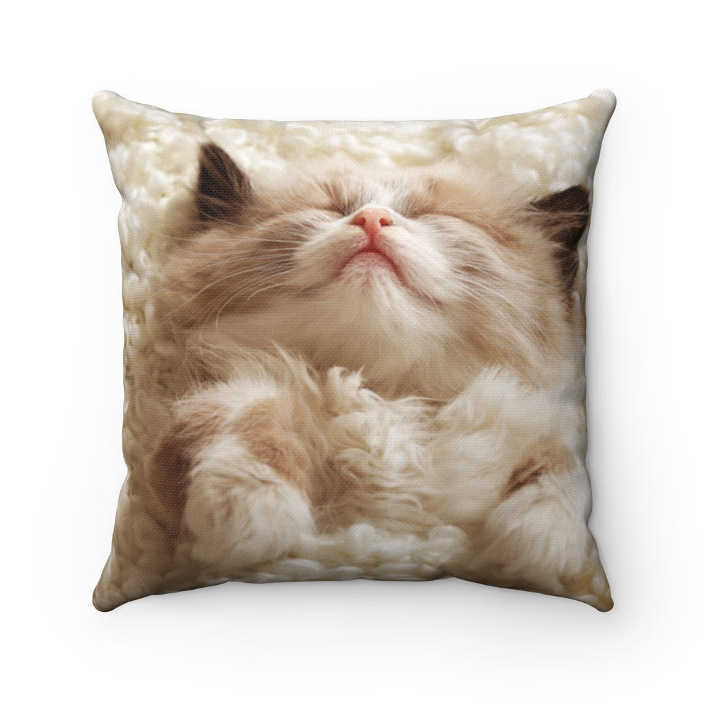 Cushion & Cover Home Decor All Over Print animal AOP Bed Bed Pillows Bedding Brown Throw Pillows cat cat gifts cat lover gifts Cushion Decor Double sided Home & Living Indoor Pillows Pillows & Covers polyester Sofa Pillows Throw Pillow For Couch Throw Pillows Zipped