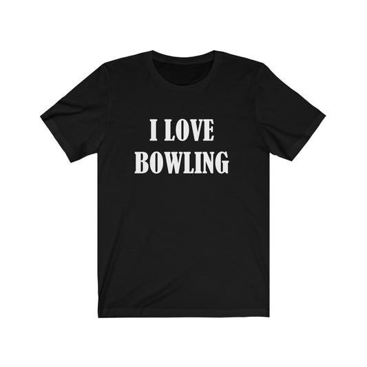 T-Shirt for Bowling Hobby | Bowling Enthusiast Gift Idea Black T-Shirt Petrova Designs