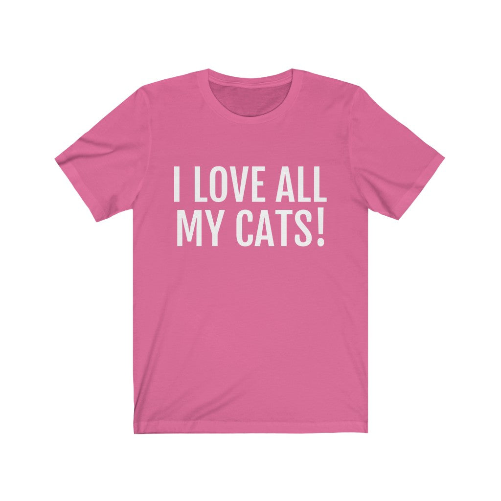 Charity Pink T-Shirt Tshirt Gift for Friends and Family Short Sleeve T Shirt For Cat Lovers Gift Petrova Designs