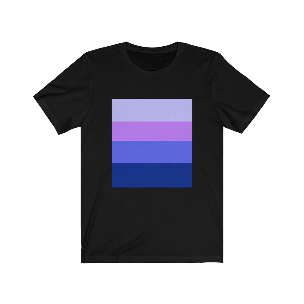 Geometric T-Shirt With Rectangles Black T-Shirt Petrova Designs